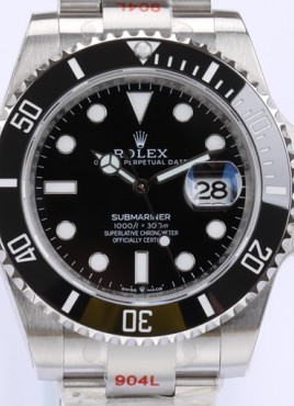 Rolex 롤렉스 서브마리너 블랙 다이얼 세라크롬 126610LN