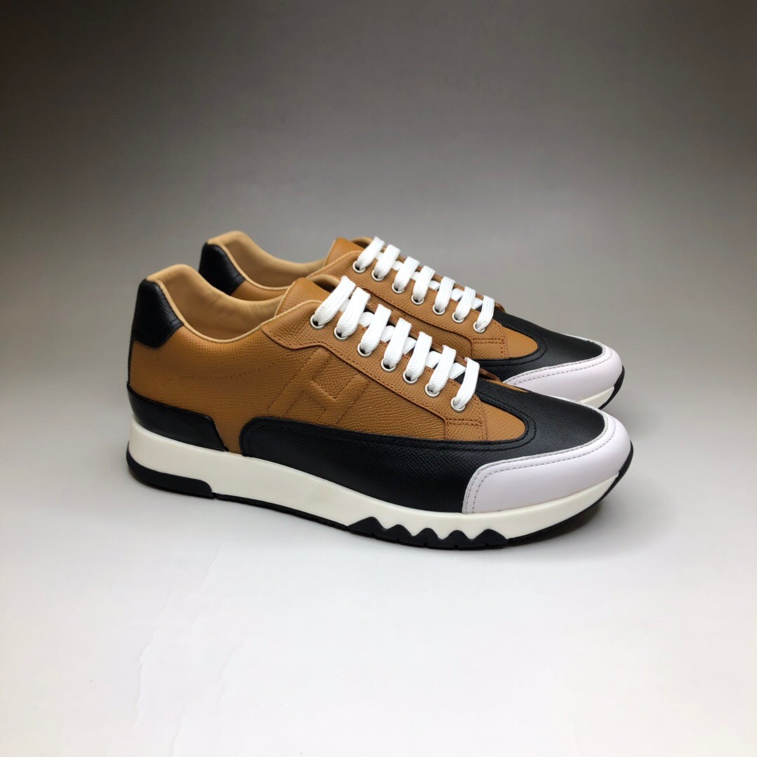 HERMES 에르메스 트레일 스니커 수입 소가죽 Trail sneaker H191395ZH35430