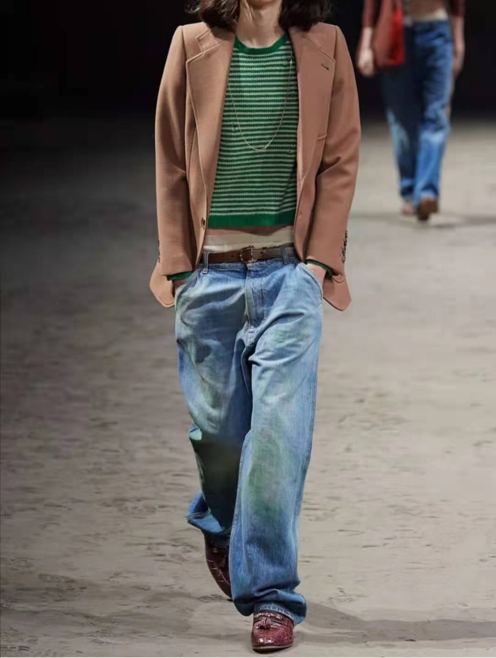 21FW 구찌 컬렉션 페인팅 데님 고급형 1202