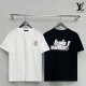 루이비통 모노그램 로고 라운드 반팔티셔츠