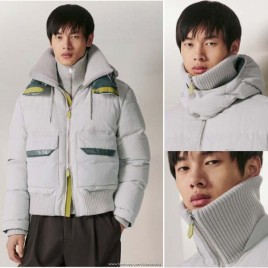 23년 에르메스 Quilted Rib-Trim Hooded 다운패딩 1104