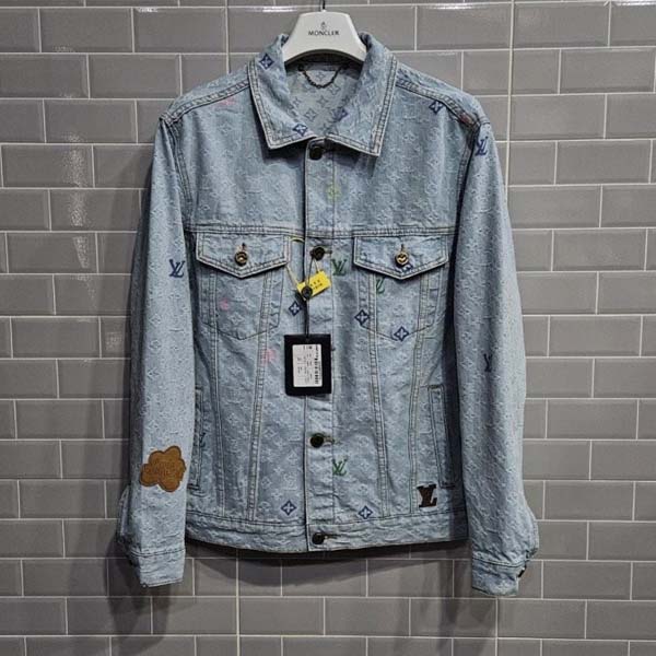 루이비통 로고 모노그램 청자켓