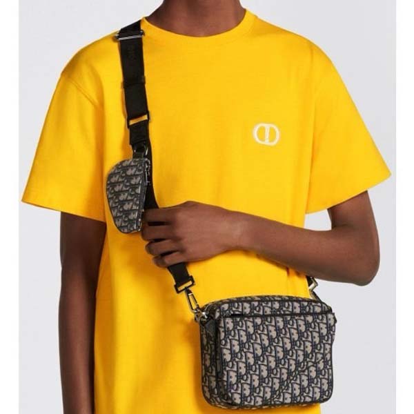 디올 오블리크 새들 트리플 파우치백