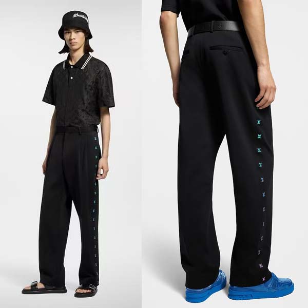 25년 루이비통 LV 로고 블랙 팬츠 0520