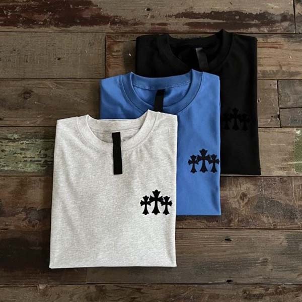 크롬하츠 25 세메터리 크로스 벨벳 롱슬리브 3종