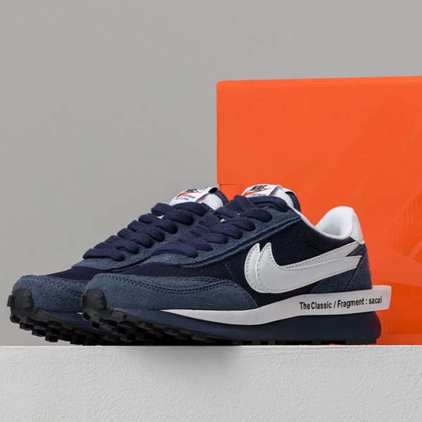 나이키 x 사카이 x 프라그먼트 LD와플 블랙큰드 블루