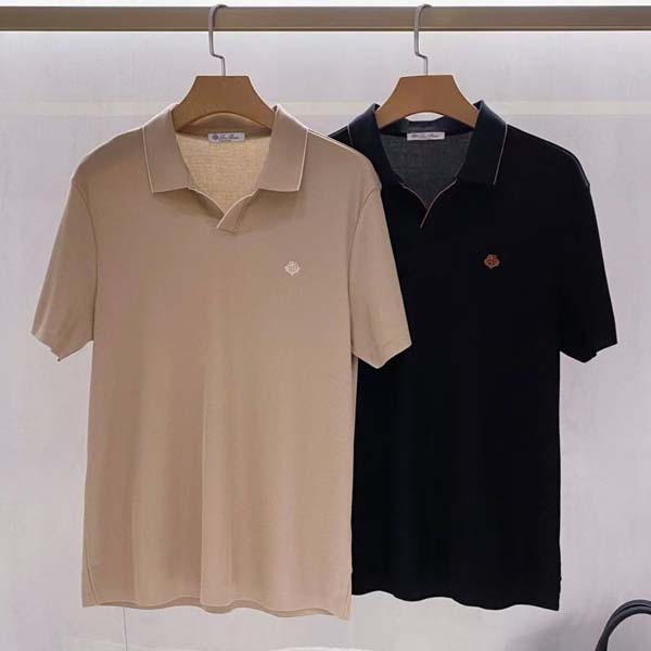 25년 로로피아나 자수로고 폴로 반팔 티셔츠 2종 0728