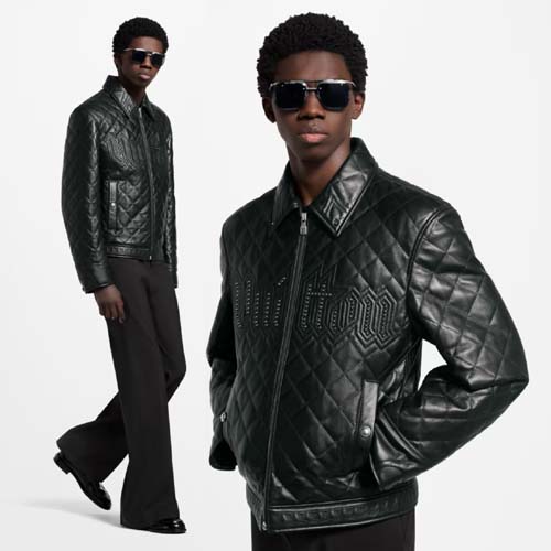 25년 루이비통 컬렉션 클래식 레더 재킷 0817