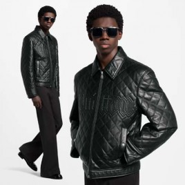 25년 루이비통 컬렉션 클래식 레더 재킷 0817