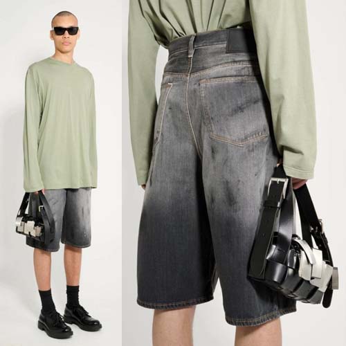 25년 아크네스튜디오 트라팔가 데님 5부 팬츠