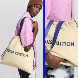 25년 루이비통 더스트 레더 가죽 숄더 토트백 0825