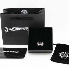 크롬하츠 오픈 미니 크로스 플레어 링 반지