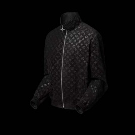 25년 루이비통 모노그램 Debossed Suede Tracksuit 레더재킷 2종 0830