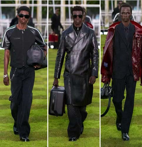 25년 루이비통 런어웨이 백 로고 레더 코트 0831