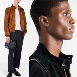 프라다 스웨이드 레더 보머 재킷 2종