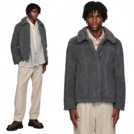 25년 막스마라 그레이 쇼트 에코퍼 재킷 0907