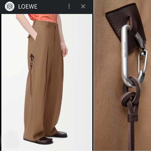 25년 로에베 Low Crotch Trousers in Cotton 팬츠 0907