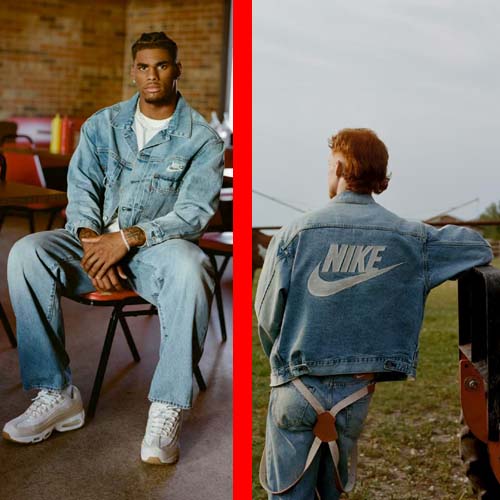 리바이스 x Japan 나이키 별주 타입 2 트리커 데님재킷 0907