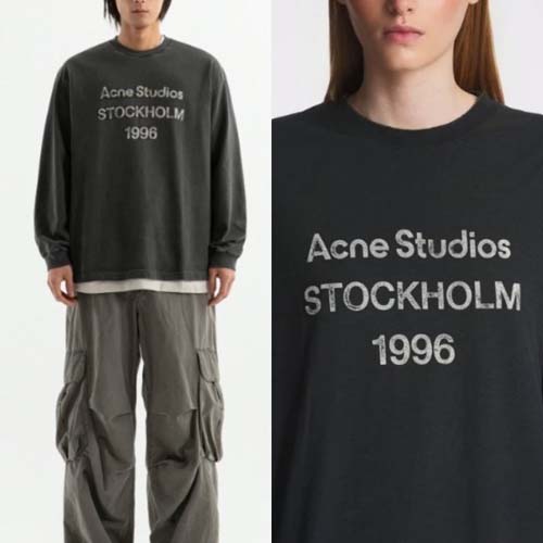 아크네스튜디오 스톡홀름 피그먼트 긴팔 티셔츠 2종
