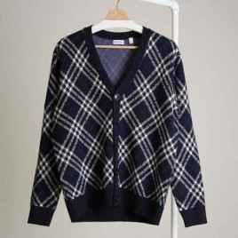 버버리 남성 노바체크 울 가디건