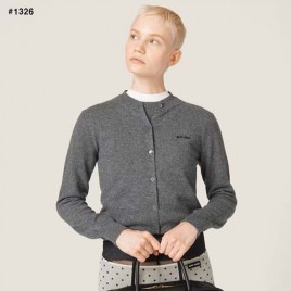 미우미우 라운드 울 니트 가디건