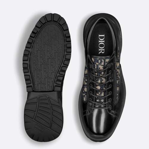 디올 오블리크 레더 컴뱃 더비슈즈