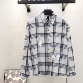 크롬하츠 스트라이프 체크 긴팔 셔츠 0930