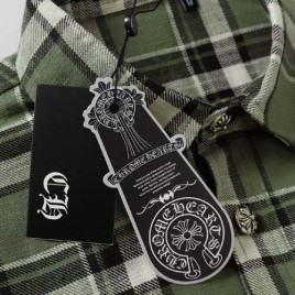 크롬하츠 로고 체크 슬리브 Flannel 셔츠 2종 0930