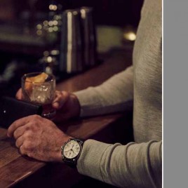 몽블랑 로고 VK 쿼츠 가죽트랩 시계