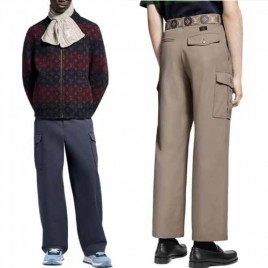 25년 루이비통 LV 포켓 자수 카고팬츠 2종 1012