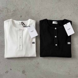 25년 셀린느 로고 트리옹프 쓰리버튼 롱슬리브 2종