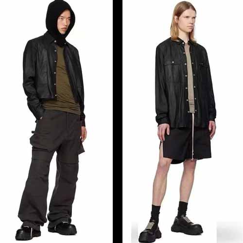 25년 릭오웬스 레이스업 Bozo Tractor 더비 슈즈 레더 블랙  1115