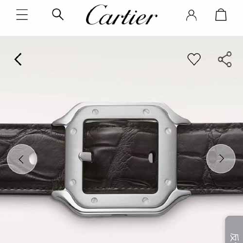 25년 까르띠에 산토스 드 탱크 레더 벨트 5종 1116