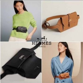 에르메스 엘란 포켓 24 레더 벨트백 2종 1119