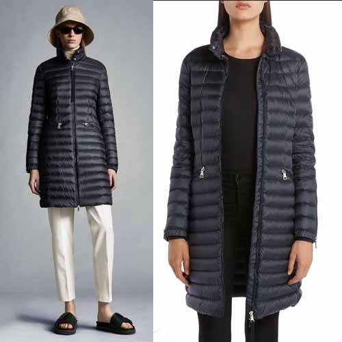 25년 몽클레어 로고 나이트블루/블랙 SABLE 롱패딩 2종