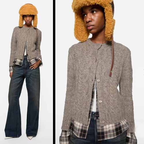 25년 아크네스튜디오 피티드 레이어드 카디건 1121