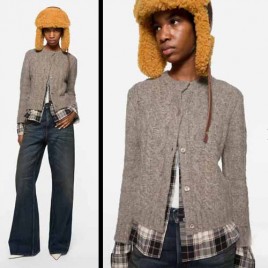 25년 아크네스튜디오 피티드 레이어드 카디건 1121