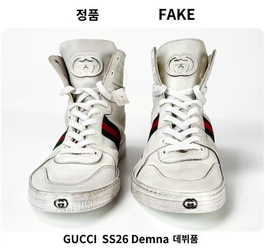 25/26 구찌 런어웨이 SS Demna 레더 하이탑 1124