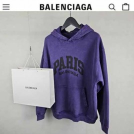 발렌시아가 파리 로고 오버핏 후디