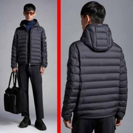 몽클레어 갈리온 블랙 후디 구스다운 패딩