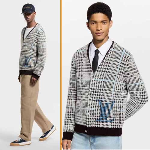 25FW 루이비통 Textured Plaid 카디건 1217