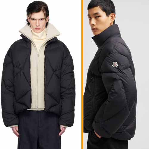 몽클레르 바르다르 숏 구스다운 블랙 패딩