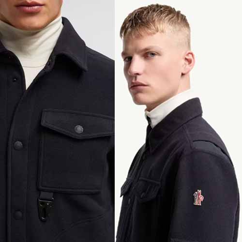 몽클레르 그레노블 롱 슬리브 셔츠 재킷