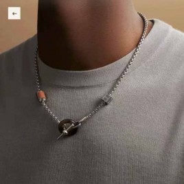 에르메스 Meli-Melo 은(925) 목걸이 세트 1229