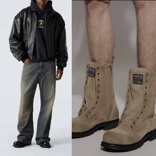 25FW 발렌시아가 트럭 레이스업 레더 부츠 샌드 2종 1230