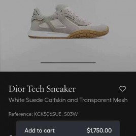 디올 테크 레더 커플 스니커즈 0104