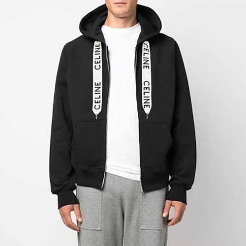 셀린느 울 그래픽 프린트 후디 집업 2종