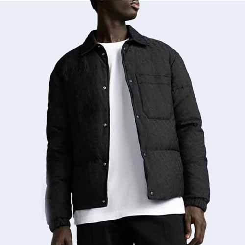 26년 디올 오블리크 블랙 코튼 블렌드 자카드 다운 재킷 0107