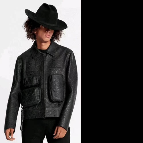 루이비통 모노그램 엠버서드 유틸리티 레더 재킷 0117