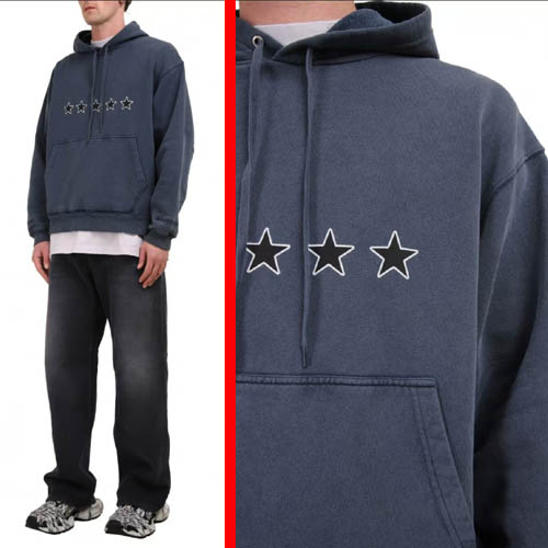 25FW 발렌시아가 스타 크래픽 후디 맨투맨 0113